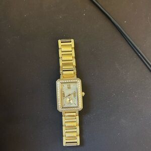 Judith Ripka Gold Women's Watch with Silver Accents